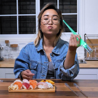 Palillos de sable de luz | Una forma creativa y divertida de comer - Estimula el placer de comer y las habilidades motoras